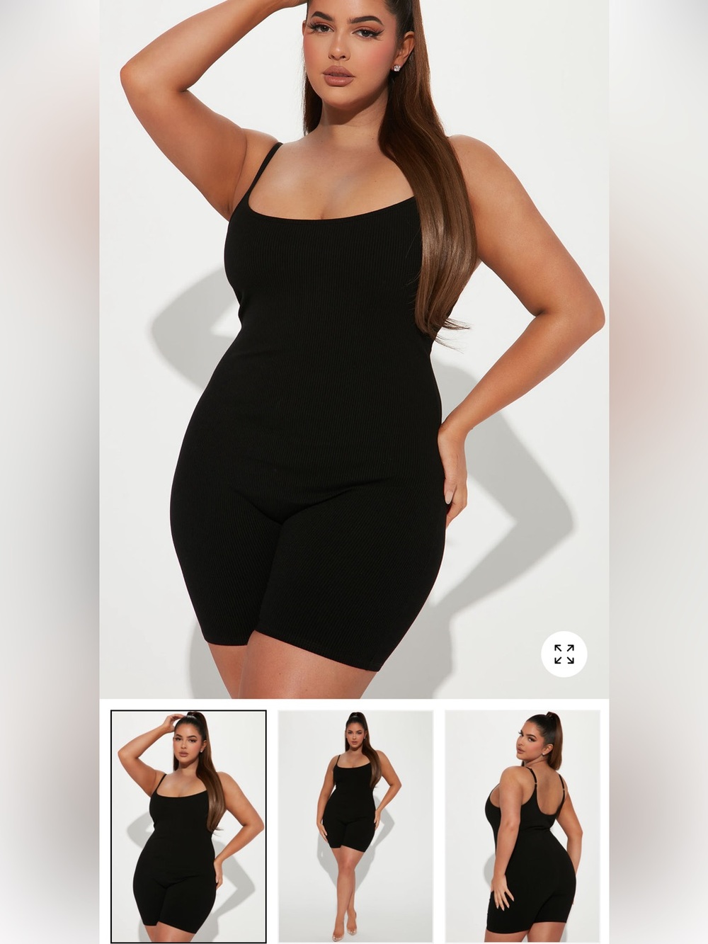 Nova Season Shortie Snatched Romper - Black. Never worn.